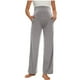 thumbnail image 1 of ShomPort Women's Maternity Pants Solid Color High Waist Straight Leg Maternity Sweatpants Fall Maternity Lounge Pants, 1 of 6