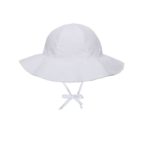 Girls UPF 50  UV Sun Ray Protection Hat Bucket Baby Sun Hat White