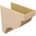 thumbnail image 5 of 10"W x 20"D x 20"H Classic Garner Rough Cedar Woodgrain TimberThane Corbel, Primed Tan, 5 of 6