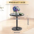 thumbnail image 4 of PinkSheep Small Round Side Table End Table Accent Table Drink Table for Living Room Bedroom Small Spaces, Black, 4 of 7