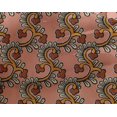 thumbnail image 4 of oneOone Georgette Viscose Fabric Spiral & Floral Block Printed Craft Fabric BTY 42 Inch Wide, 4 of 4
