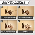 thumbnail image 4 of ICQOVD Furniture Hardware Accessories LED Hydraulic Hinge Light Cabinet Wardrobe Hinge, 4 of 8
