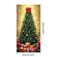 thumbnail image 7 of YANHAIGONG Christmas Door Covers for Front Door,Merry Christmas Decorations Door Cover,35 X 71" Christmas Door Cover,Santa Claus Pattern,Christmas Day Door Decoration,Festival Party Decoration, 7 of 7