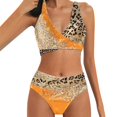 thumbnail image 1 of Gibobby Conjunto de Traje de Baño para Mujer Tankini de talle con estampado de leopardo para mujer, bragas triangulares, conjunto de Tankini de dos pieza(Blanco,XL), 1 of 4