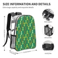 thumbnail image 4 of Honeii Pineapples1 Print Clear Backpack Heavy Duty Transparent Bag 17" See Through BookBag for Women Men Adults Work Festival Sports Travel, 4 of 7