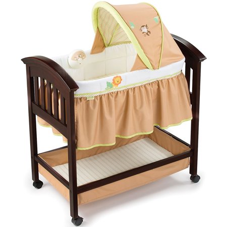 Swingin' Safari Classic Comfort Wood Bassinet - Espresso