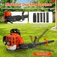 thumbnail image 4 of Seipouy 52CC Backpack Gas Leaf Blower, 2 Cycle Gas Powered Backpack Blower with Fuel Tank, 550CFM Air Volume 200MPH Speed, Ideal for Lawn Care, 4 of 10