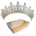 thumbnail image 1 of TIARA CORONA TOCADO PEINETA NOVIA XV BODA COMUNIÓN PRINCESA NIÑA M0026 GENÉRICA CUSTOM TIAIMDO0017, 1 of 2
