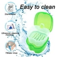 thumbnail image 4 of Étui de Bain pour Prothèses Colorées avec Brosse, Porte-Gobelet pour Prothèses, Conteneur de Fausses Dents, Protège-Dents, Étui de Rangement avec Couvercle Imperméable, 4 of 8