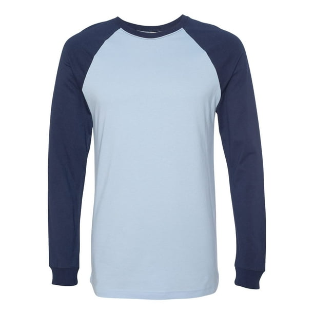 BELLA+CANVAS Bella + Canvas Men's Jersey LongSleeve Baseball TShirt