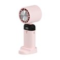 thumbnail image 1 of Inteprter Mini ventilador de refrigeración recargable de verano para niños, ventiladores de aire con pantalla Digital plegable para colgar en Electrodomésticos Rosa, 1 of 6