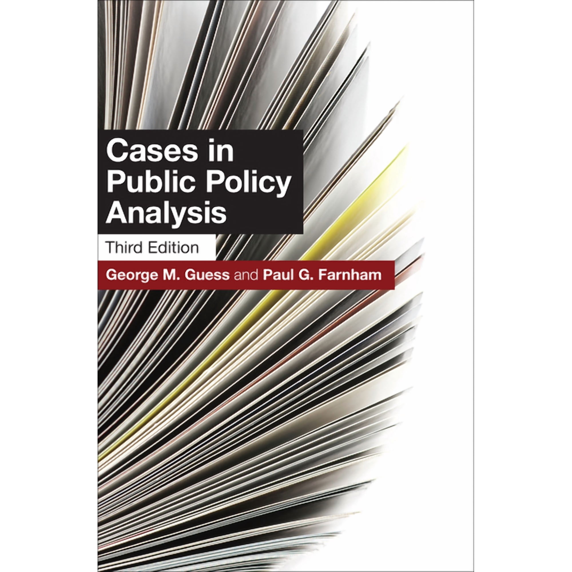 Cases in Public Policy Analysis: Third Edition (Paperback)