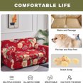 thumbnail image 4 of Eco-Ancheng 3 Piece Stretch Sofa Covers for 2 Cushion Couch Printed Sofa Slipcover with 2 Individual Cushion Covers Furniture Protector for Living Room Chairs with Elastic Bottom, Loveseat，05, 4 of 6