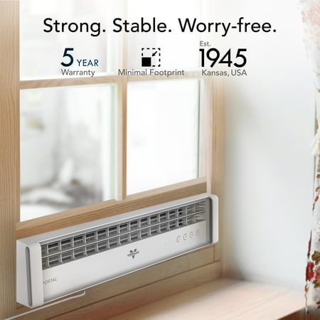 Vornado PORTAL Window Fan with Reversible Exhaust, Weather Resistant Case, White - White