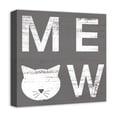 thumbnail image 2 of Creative Products Meow Gray 16 x 16 Canvas Wall Art, 2 of 5