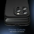 thumbnail image 5 of JETech Grip Case for iPhone 15 Pro 6.1-Inch, Soft TPU Slim Fit Protective Phone Cover with Camera Lens Full Protection, Shockproof (Black Titanium), 5 of 5
