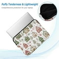 thumbnail image 2 of FORMRS 13-13.3 inch Laptop Sleeve Case Soft Carrying Quilted Computer Bag Cover, Brown Christmas House, 2 of 7