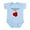 Sky Blue, variant on CafePress - Born With The Boxing Gene Body Suit - Baby Light Bodysuit, Size Newborn - 24 Months