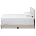 thumbnail image 3 of Bowery Hill Fabric Tufted Queen Bed in Light Beige, 3 of 8