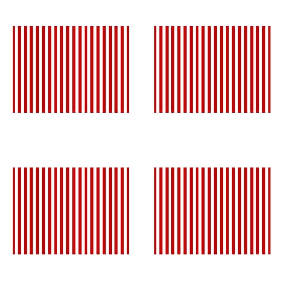 Red and White Striped Tablecloth, Plastic Disposable Table Cover Carnival Theme Party Tablecloth for Movie Night Birthday Holiday Party Picnic Decoration 53 x 107 Inch -4 PCS