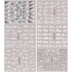 thumbnail image 2 of 6 Sheets Flower Nail Art Stickers Embossed Floral Nail Decals Nail Art Supplies, 2 of 2