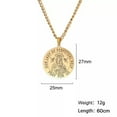 thumbnail image 5 of RSAMD Virgin Mary Lady of Perpetual Help Religious Medal Necklace Amulet Traditional-steel color-Juliana falconieri, 5 of 8