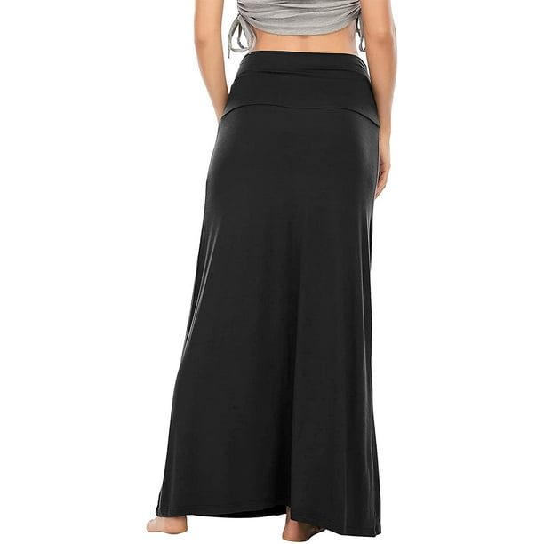 PROMLINK Women High Waist Maxi Skirts A-Line Skirt Dress Floor Length :  : Clothing, Shoes & Accessories