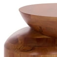 thumbnail image 3 of Safavieh Masew Modern Wood Free From End Table, Walnut, 3 of 9