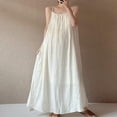 thumbnail image 4 of Bixock Maxi Dress for Women,Dress for Women Round Neck Loose Double Layer Hem Casual Dress, 4 of 5