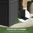thumbnail image 6 of Uforic 31 Gallon Outdoor Trash Can, Waterproof Resin Garbage Bin with Drip Tray & Lid, Trash Bin, for Porch, Backyard, Black, 6 of 9