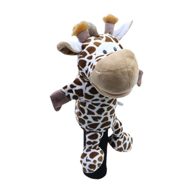 koolsoo Housse de Golf en Bois Peluche Accessoires de Sac de Golf Protection Tête de Club de Golf Cerf Brun