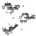 thumbnail image 4 of 1 Juego de latas de cerveza para bicicleta, barbacoa, asar a la parrilla, sartenes para hornear, asador de pollo antiadherente de acero Herramientas y accesorios para hornear estrella de cinco puntas Toystoory HA005532-01B, 4 of 6