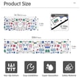 thumbnail image 3 of Yayeee Faucet Mat for Kitchen Sink 30" Diatomite Long Splash Guard Pad, Colorful Cartoon Graphic, 2 Pack, 3 of 7