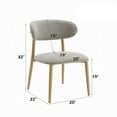 thumbnail image 5 of Kacie Side Dining Chair Set of 2-Gray Boucle-Natural Brown Wood, 5 of 6