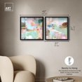 thumbnail image 5 of Soft Mirage Abstract Duet Shadowbox Print Modern Wall Decor Set by Art Remedy, Black Frame, 20 x 20, 5 of 6