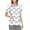 08-White, variant on Print Scrub Tops，Scrubs for Women Trendy Easter Printing Plus Size Scrubs Tops Casual V Neck Short Sleeve Uniform with Pocket，White，L