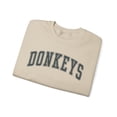 thumbnail image 3 of Donkey Lover Mule Sweatshirt Gifts Crew Neck Shirt Long Sleeve Unisex, 3 of 7