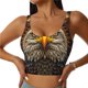thumbnail image 1 of Balery Vintage Pattern Bald Eagle Sujetadores deportivos con espalda cruzada para mujer, acolchados, sin costuras, de alto impacto, ideales para yoga, gimnasio, entrenamiento y fitness.-Medium, 1 of 8