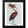 thumbnail image 2 of Fab Funky 15x18 Black Modern Framed Museum Art Print Titled - Crowed Marsala Heron, 2 of 5