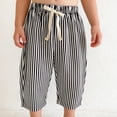 thumbnail image 7 of Tiijoy Baby Minimalist Striped Pants Daily Cotton Loose Elastic Waist Trousers, Sizes 18-24 Months, 7 of 7
