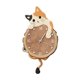 thumbnail image 1 of Reloj de pared con diseño de gato, elegante, moderno, silencioso y decorativo para la sala de estar. Naranja, 1 of 9