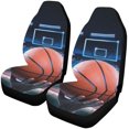 thumbnail image 2 of Juego de 2 fundas para asientos de coche ABPHQTO Protector Universal Arena de baloncesto, 2 of 3