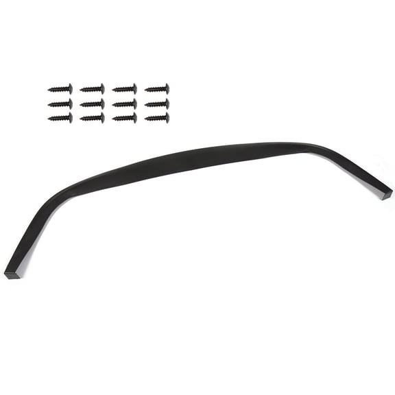PIT66 Universal Front Bumper Lip Chin Flat Spoiler Splitter Plate Under Panel Diffuser 67" Wide Body kit Unpainted Black