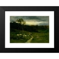 thumbnail image 2 of Edward Mitchell Bannister 18x13 Black Modern Framed Museum Art Print Titled - Woman Walking Down Path (1882), 2 of 5