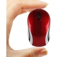 thumbnail image 1 of Mini Petite Souris Sans Fil Taille Enfant Optique Portable avec Récepteur USB Rouge, 1 of 8