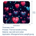 thumbnail image 5 of Valentine's Day Printed Square Mouse Pad Desk Mat, Non-Slip Rubber Bottom Gaming Mouse Mat for Office, 8.3x9.8 Inch, 5 of 6