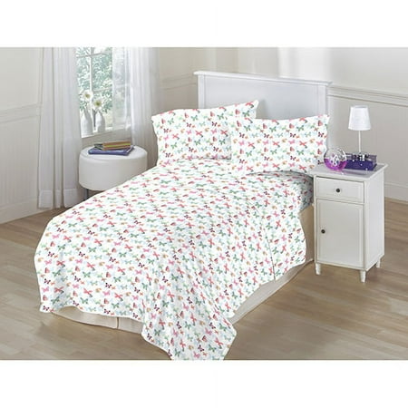 No Boundaries Knit Sheet Set, Butterfly