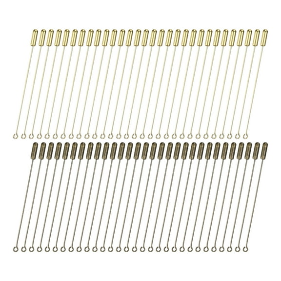 100-Pack Brooch Stick Pins, 2 Inch Copper Long Needle Eye Pin with ...