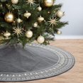 thumbnail image 1 of Falda para árbol de Navidad, falda tejida para árbol de Navidad de 92 cm con árbol de Navidad grueso, copo de nieve, decoraciones navideñas rústicas, alfombra, cubierta para pies, falda para, 1 of 5