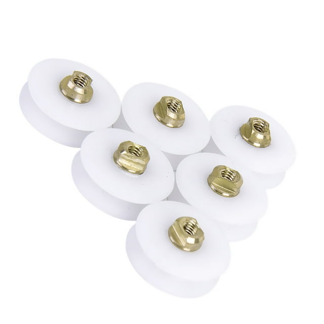 Rueda De Rodillo Para Puerta De Ducha De Repuesto, 6 Uds., 22,5mm De Diámetro Sunnimix none